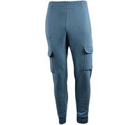 True Face Mens Trouser Fleece Sweatpants Cargo Combat Joggers Multi Pockets Elasticated Sports Running Fitness Gym Jogging Bottoms Blue XL