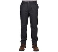 True Face Mens Trousers Elasticated Waist Work Rugby Casual Pants Drawstring Smart Regular Bottom Size 30R Navy