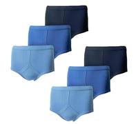 True Face Men's Y Fronts 6 Pack 100% Pure Cotton Underpants Traditional Breifs Comfortable Interlock Underwear Assorted - 6 pack XL