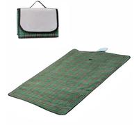 True Face Picnic Blanket Waterproof Outdoor Mat 77 x 58 Inches Foldable Camping Beach Blanket with Carry Handle Green 150X200