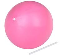 True Face Pilates Ball 25cm Anti-Burst Yoga Fitness Core Trainer Exercise Ball with Pump for Gym Balance Workout Home Use Pink