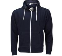 True Face Plain Mens Fleece Zip Up Hoody Warm Pullover Hoodies Lined Zipper Top Colours Hoodie Navy XL