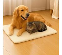True Face Self Heating Pet Pad for Dogs & Cats, Thermal Warm Soft Blanket Bed Mat 60x45cm Washable Non-Electric Heated Cushion, Winter Pet Sleeping Pad for Indoor Use