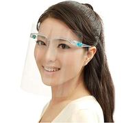 True Face Shield Full Face Visor Glasses Protection Mask PPE Transparent Clear Plastic UK Coloured (10 Pack, Clear)