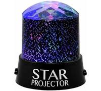True Face Star Projector Night Light - LED Galaxy Light with White Stars Effect, Sky Ceiling Projector for Kids or Adults, Ideal for Bedroom, Parties, Relaxation Black