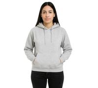 True Face Women Hoodie Pullover Fleece Classic Ladies Hooded Top Plain Ribbed Cuff Long Sleeve Sweatshirt Pull Over Jumper Hoody Top Grey 2XL