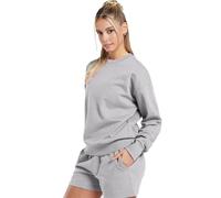 True Face Womens Pyjamas Shorts Set Nightwear - Ladies Long Sleeve Loungewear 2 Piece Sleepwear Set - Soft Comfortable Pjs for Sleeping, Lounging, Travel & Daily Relaxing Grey S