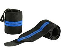 True Face Wrist Straps Weight lifting - 1 Pair Gym Wrist Wraps with Thumb Loop - Wrist Supports for Gym, Bodybuilding, Cross-Training Blue Black L
