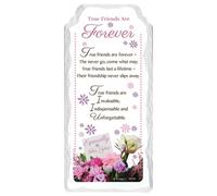 True Friends Are Forever Sentimental Handcrafted Ceramic Plaque