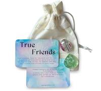 True Friends Fluorite Crystal Gifts Set - Tumble Stones to Share | Meaningful Gifts For Friends, Strengthen Your Bond & Connection | Healing Crystals for Friendship Gifts | Friend Gifts (Fluorite)