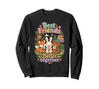 True Friends Forever Animal Design Sweatshirt