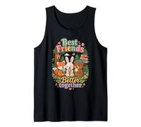 True Friends Forever Animal Design Tank Top