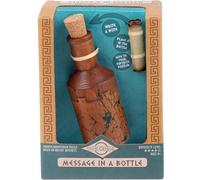 True Genius Message In A Bottle Wooden Brainteaser Puzzle Project Genius Brown One Size
