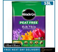True Gifts 10L Miracle Gro Premium Compost, Bulb Fibre, Peat Free, Multi Purpose Fertilisers, Gardening Soils For Outdoor And Indoor