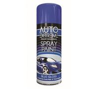 True Gifts 2X 400Ml Blue Gloss , Automotive Paint Sprayer, Multipurpose Exterior Black Matt, Interior Metal , For Cars, Bikes,vans, Metal,