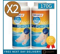 True Gifts 2X Foot Powder, Soothes And Refreshes, Absorbs Moisture Helps Eliminate Odours Smell