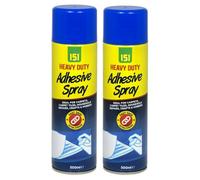 True Gifts 2X Heavy Duty Adhesive Spray Ideal For Carpets, Carpet Tiles, Household Repairs, Crafts & Hobbies Quick Drying Extra Strong Glue
