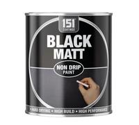 True Gifts 300Ml Black Matt Non-Drip Paint Superior Hard-Drying, Interior & Exterior Use, Easy Application For A Flawless Finish