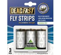 True Gifts 3X Fly Strips Sticky Paper Hanging Pull Out Fly Trap Catcher Insect Killer Strip, Kills Flies Wasp Midges Mosquito, Ideal For