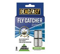 True Gifts 8X Fly Strips Sticky Paper Hanging Pull Out Fly Trap Catcher Insect Killer Strip, Kills Flies Wasp Midges Mosquito, Ideal For