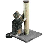 True Gifts Cat Scratching Post Modern Cat Furniture Cat Scratch Tower Stable And Strong Vertical Pole And Soft Plush Base, Silver
