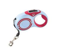 True Gifts Retractable Dog Lead - Dog Leash With Swivel Hook For Daily Walking - 3M Extendable Dog Runner Cable (Light Blue/red, 3M)