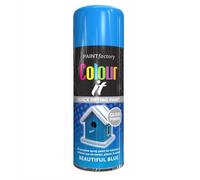 True Gifts Supergift.com 2X Blue Gloss All Purpose 250Ml Quick Drying Spray, Fast Dry And Excellent Coverage For Metal, Wood, Plastic And