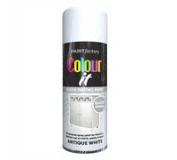 True Gifts Supergift.com Antique White Gloss All Purpose 400Ml Quick Drying Spray, Fast Dry And Excellent Coverage For Metal, Wood, Plastic