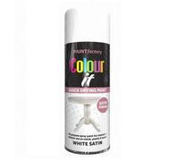 True Gifts Supergift.com White Satin All Purpose 250Ml Quick Drying Spray, Fast Dry And Excellent Coverage For Metal, Wood, Plastic And More