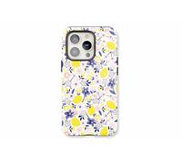 True Gifts Tough Phone Case for iPhone 16 - Shockproof Dual-Layer Polycarbonate Phone Cover with Gloss Finish | Drop Protection | 3D Wrap Printed Design for iPhone 16 Pro/Flora Lemon