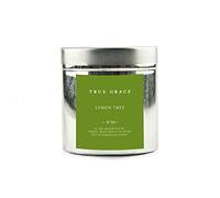True Grace Lemon Tree Tin Candle-Citrus Fresh Scent, Natural Wax, 40hr Burn (250g)