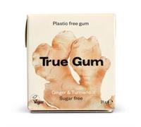 True Gum Vegan and Sugar Free Chewing Gum - Ginger & Turmeric 21g