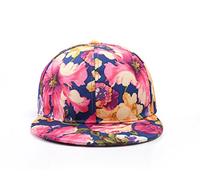 True Heads Pink Floral Snapback Baseball Cap