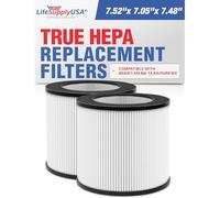 True HEPA + Carbon Filter H13 | Fits Medify Air MA-14 Purifier by LifeSupplyUSA (2-Pack)