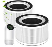 True HEPA Filter Replacement for Afloia Fillo/Allo/Mooka Allo Purifier, 3-in-1 H13 True HEPA, 360° 3-Stage Filtration, 2 Pack