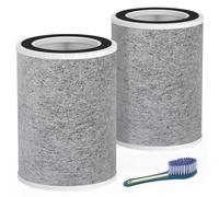 True HEPA HP201 HP202 Filter Replacement for Shark HP200 Series & HC502 Air Puri-fier MAX,3-in-1 H13 Grade Filter, Part # HE2FKBAS, HE2FKBASMB(2 Pack)
