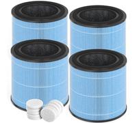 True HEPA Replacement Filter Compatible with Airtok AP0601 Air Purifier, Part Number AP0601-RF, Pack of 4
