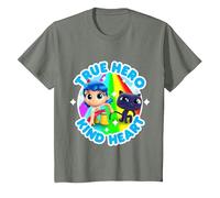 True Hero Kind Heart T-Shirt, Youth, Olive Heather, 4T