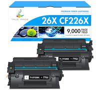 TRUE IMAGE Compatible Cartridge Replacement for HP 26X CF226X 26A CF226A LaserJet Pro MFP M402dn M402n M426dw M426fdw M426fdn M402dw M402d M426 M402 Toner (Black, 2-Pack)