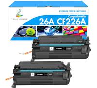 TRUE IMAGE Compatible Toner Cartridge Replacement for HP 26A CF226A 26X CF226X LaserJet Pro MFP M402dn M402n M426dw M426fdw M426fdn M402dw M402d (Black, 2-Pack)