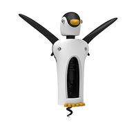 True Kingsley South Pole Penguin Soft Touch Winged Wine Opener Corkscrew by Zoo, Black/White, 3.81x6.35x16.510000000000002 cm