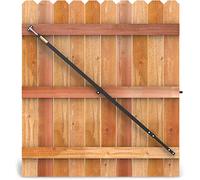 True Latch 10' Telescopic Gate Brace - Wood Privacy Fence Anti Sag Gate Kit - Extends from 64" to 120" - Gate Hardware Kit - for Very Large Wooden Fence Gates, 1 Patented USA Made Brace