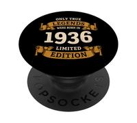 True Legends Were Born in 1936 Vintage 90th birthday Design PopSockets Adhesive PopGrip