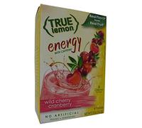 True Lemon Energy With Caffeine Wild Cherry Cranberry Drink Mix 6 Sachet 16.2g Box