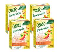 True Lemon Peach Lemonade Drink Mix 10 Stix Pack 30g Box