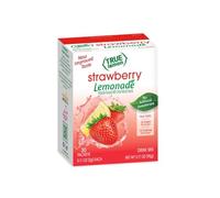 True Lemon Strawberry Lemonade Water Enhancer Drink Mix (30 Count), Low Calorie Drink Mix Packets for Water, Powdered Drink Mixes & Flavors, Individual Drink Packets, Water Flavor Packets with Stevia