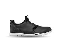 TRUE Linkswear OG Tour, Men's Golf Shoes, Top Grain Napa Leather, Waterproof, Black White, 12 Wide