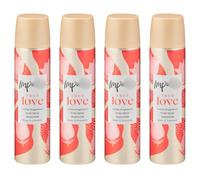 True Love Body Spray 75ml x Pack of 4 - Stay Fresh and Sweet Smelling - a Fine Fragrance Inspired by Rose & Coconut