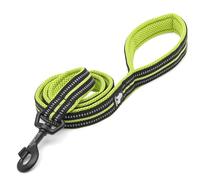 TRUE LOVE Dog Leash Puppy Walking Lead Pet Chain Padded Reflective Night Safe Rope Length 110cm TLL2111(Neon Yellow,L)