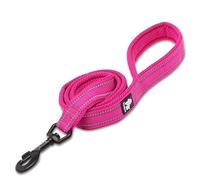 TRUE LOVE Dog Leash Puppy Walking Lead Pet Chain Padded Reflective Night Safe Rope Length 110cm TLL2111(Fushcia,M)